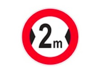 عبور با عرض بیش از دو متر ممنوع