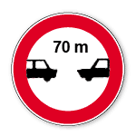  رعایت فاصله کم تر از 70 متر ممنوع