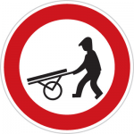 تابلوهای راهنمایی و رانندگی عبور چرخ دستی ممنوع