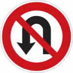 تابلوهای راهنمایی و راندگی دور زدن ممنوع
