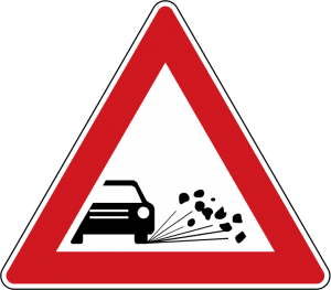 تابلو های راهنمایی و رانندگی پرتاب سنگ