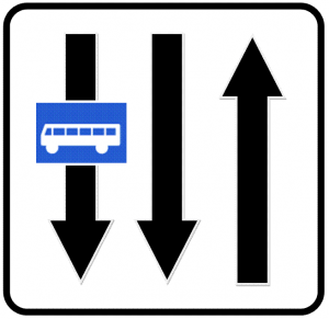 تابلو های راهنمایی و رانندگی خط ویژه عبور